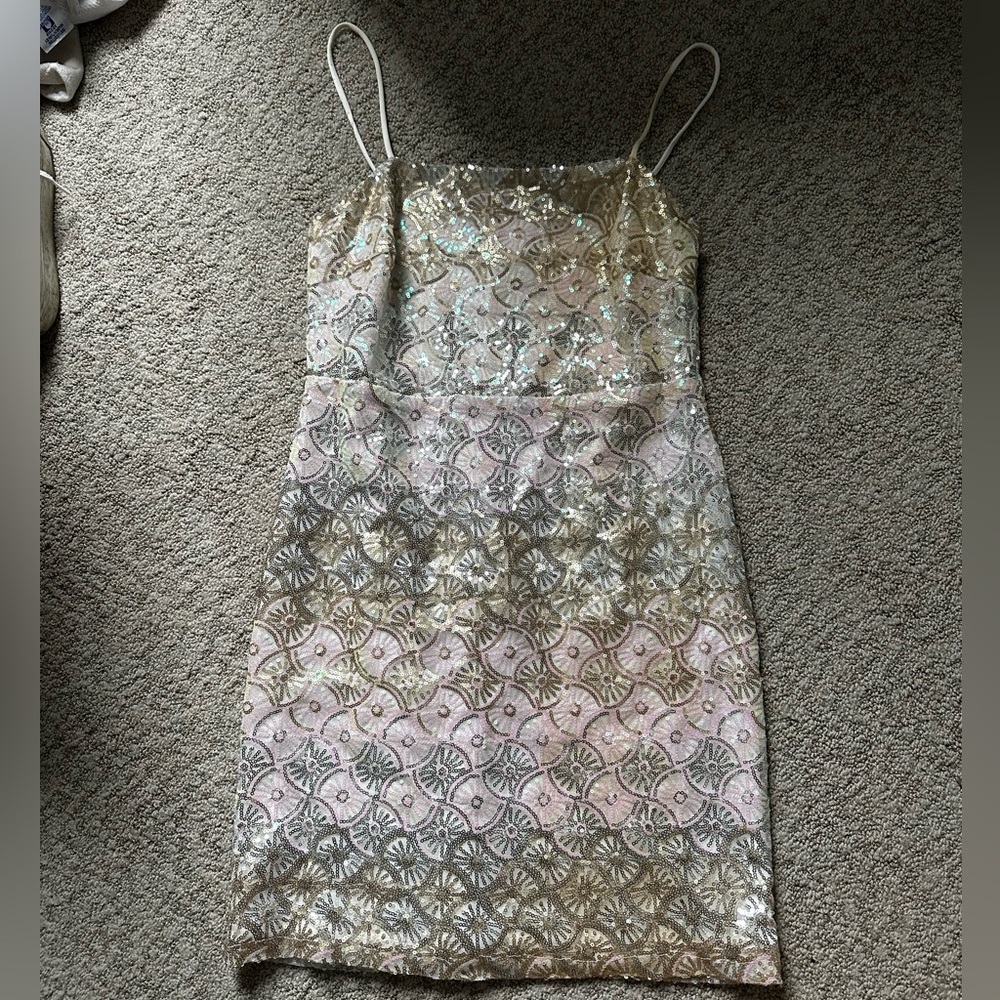 Sparkly Spaghetti Strap Dress